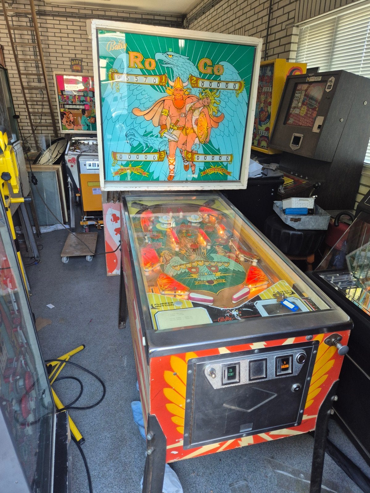 Flipperkast opknapper, gerepareerd en werkend, Ophalen, Gebruikt, Mechanisch, Bally