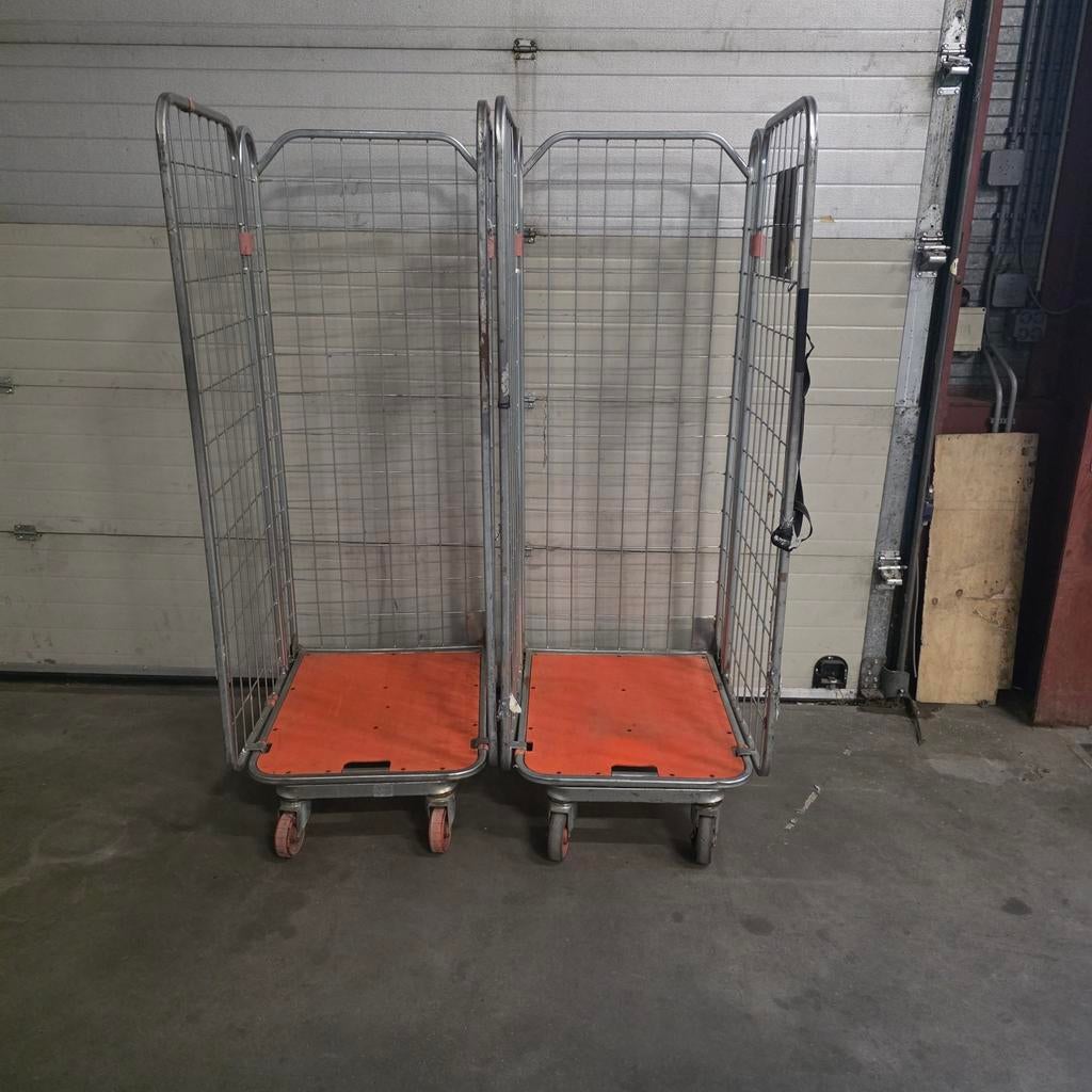 2 Rolcontainers 180x65 cm - 60 euro per stuk, Ophalen of Verzenden