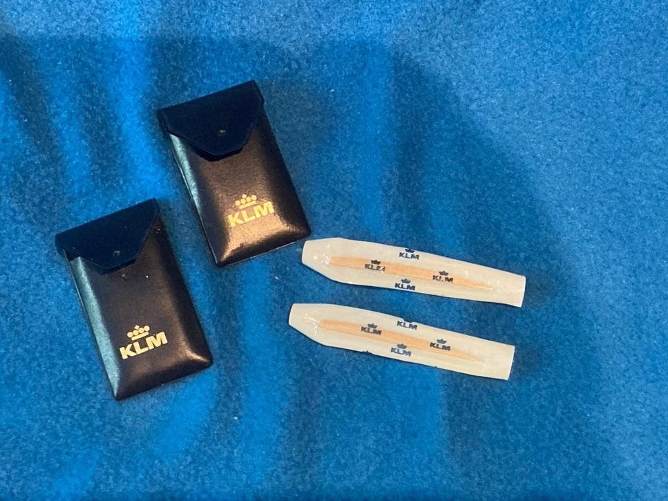 Vintage KLM tandenstokers, Verzamelen, Ophalen of Verzenden, Nieuw, Gebruiksvoorwerp