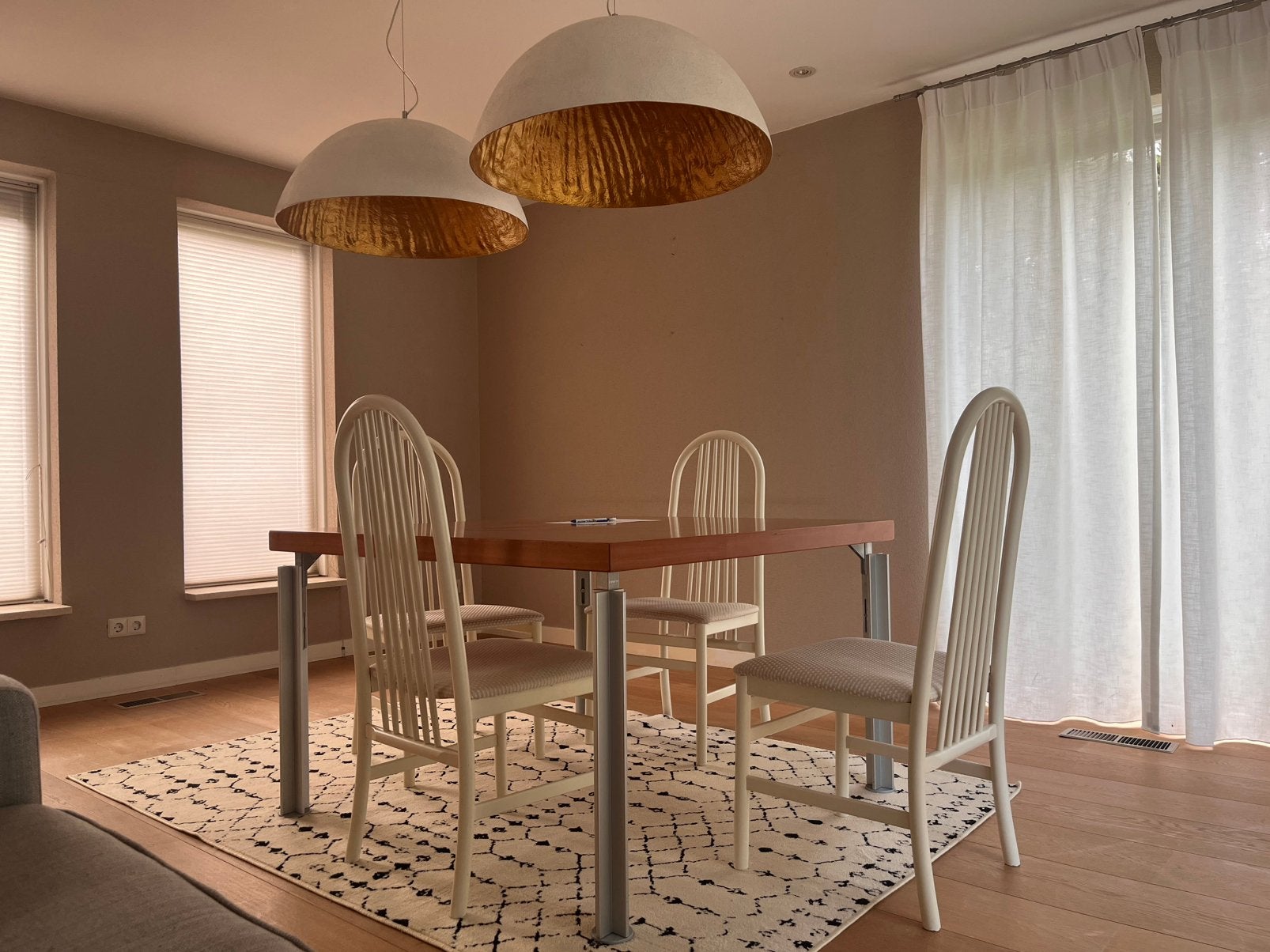 Vierkante BULO verstelbare tafel, Gebruikt, Vierkant, 75 – 100, Overige houtsoorten
