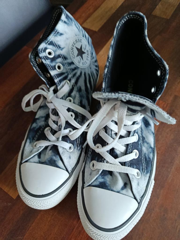 Converse All Star Tie-Dye Sneakers Maat 38, Zwart, Converse, Ophalen of Verzenden, Sneakers of Gympen