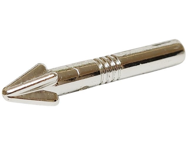 Lego Chrome Silver Minifigure, Weapon Harpoon, Grooves in, Gebruikt, Overige thema's, Lego, Accessoire