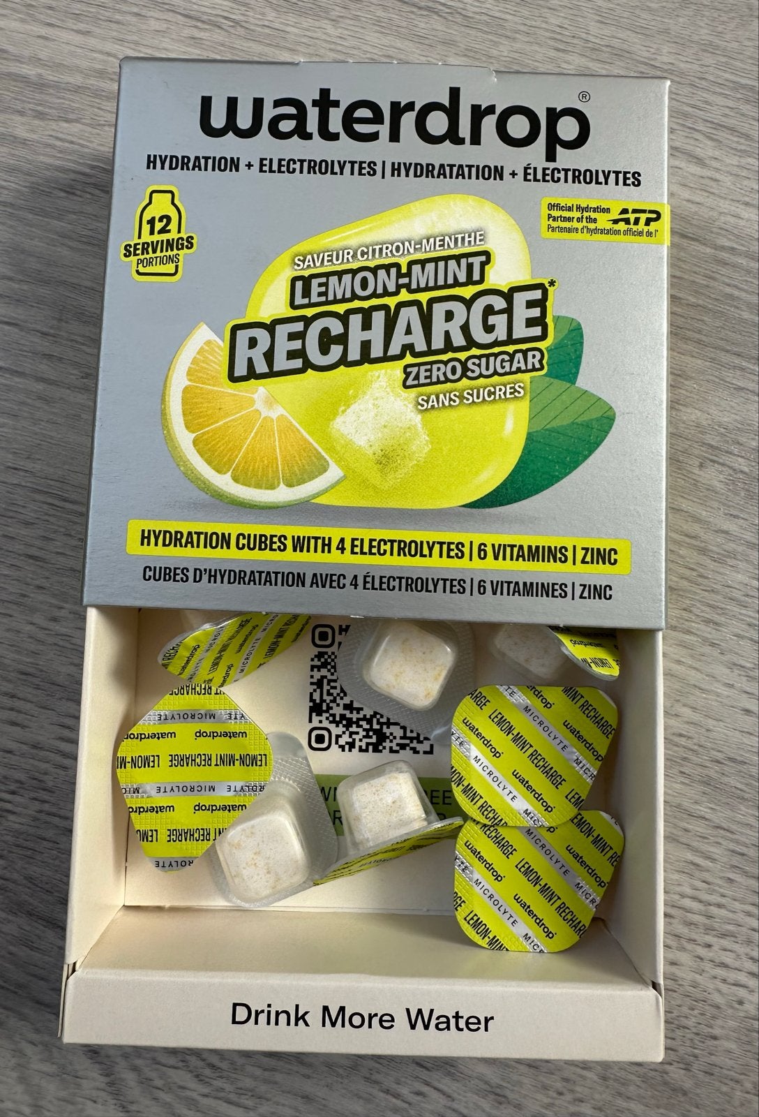 Waterdrops Lemon-Mint Recharge hydratatieblokjes, Diversen, Ophalen of Verzenden