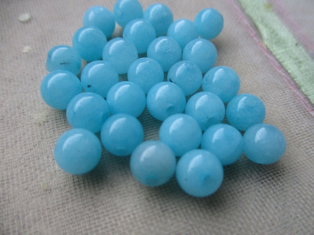 563/ blauwe jade kralen, Ophalen of Verzenden, Nieuw, Kraal