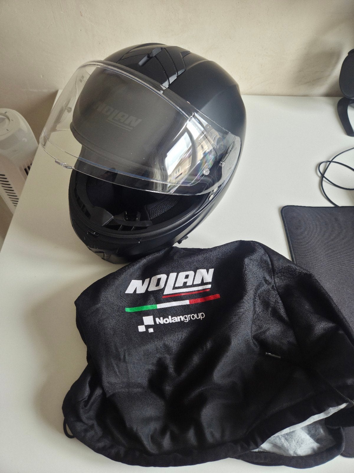 Nolan N80-8 Classic N motorhelm - Maat M - heel goed, Ophalen of Verzenden, Tweedehands, Broek | leer