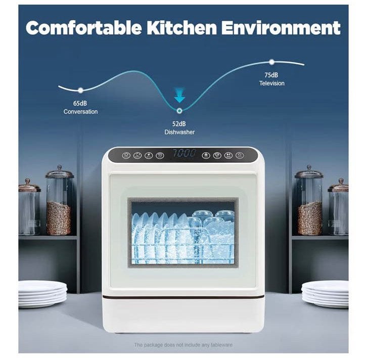 Nieuwe SICHENSH Tafelvaatwasser 1100W - Compact & Draagbaar, Minder dan 85 cm, Eco programma, Minder dan 10 liter, Nieuw