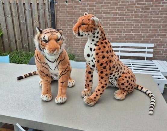 Levensgevaarlijk stel - Tijger + Luipaard, Ophalen, Gebruikt, Overige typen, Middelgroot (20 tot 80 cm)