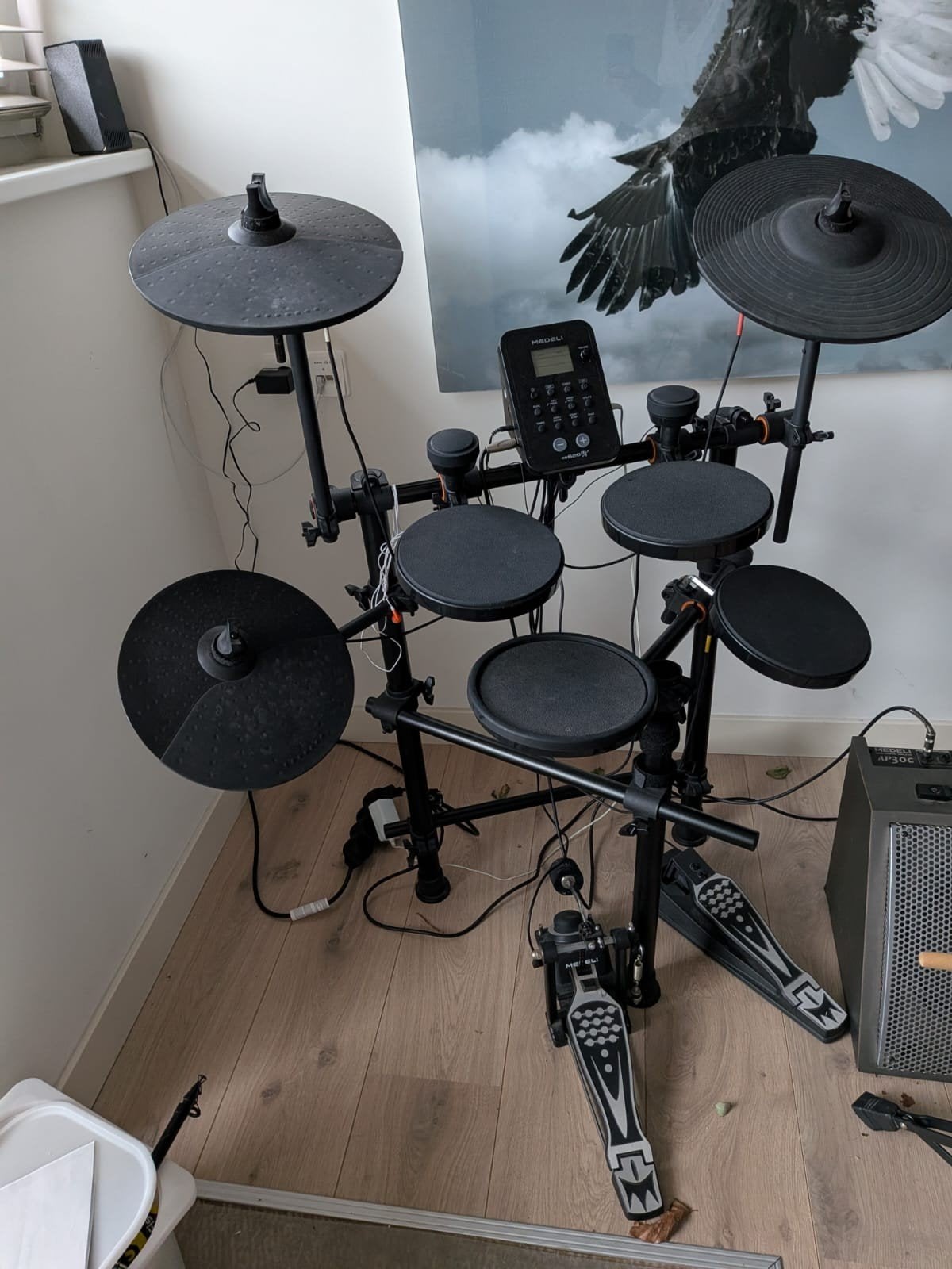 Medeli DD620BX Elektronisch Drumstel met AP30C Versterker