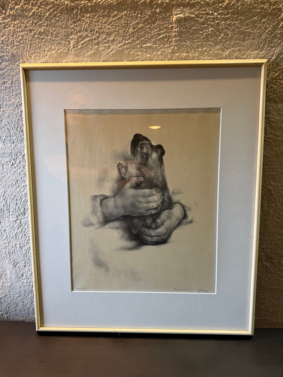 Litho Aart van Dobbenburgh - Marthy (1960), Antiek en Kunst, Kunst | Litho's en Zeefdrukken, Lithografie, Ingelijst, Dieren en Natuur