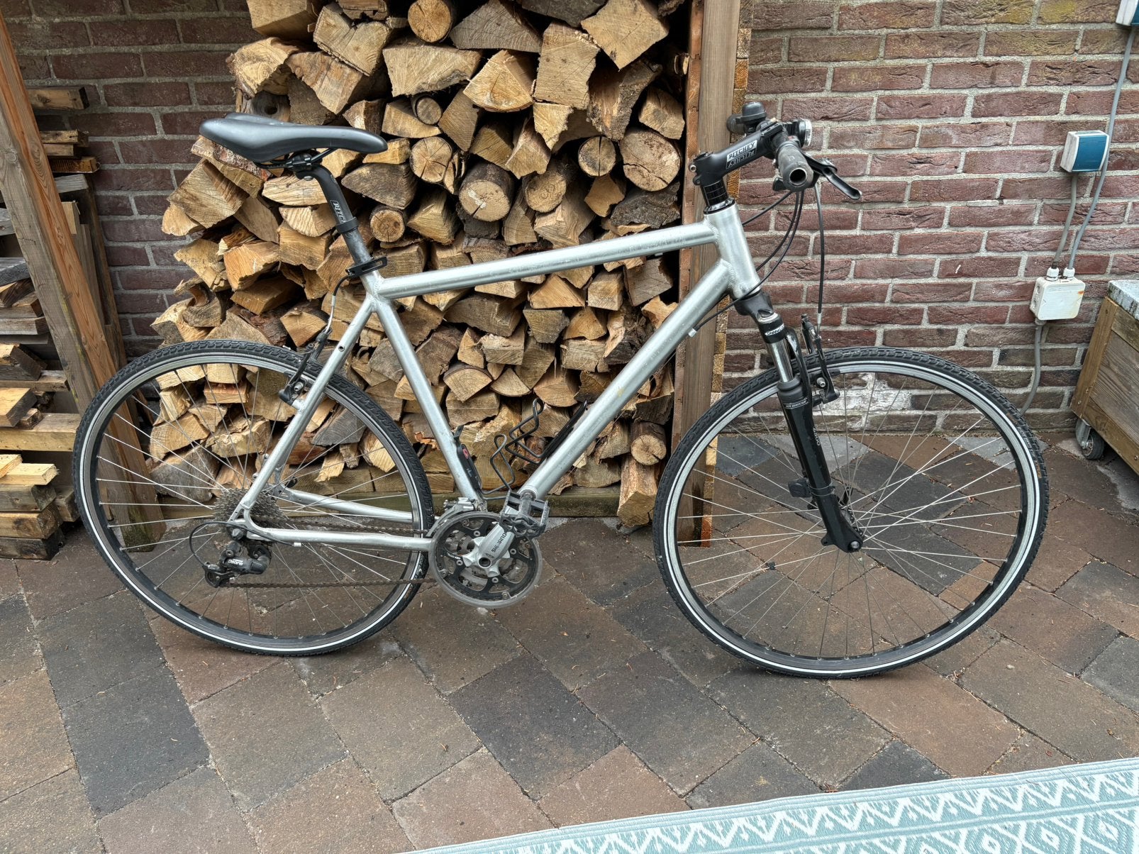 Hybridefiets, Minder dan 10 versnellingen, Gebruikt, 26 inch, Ophalen