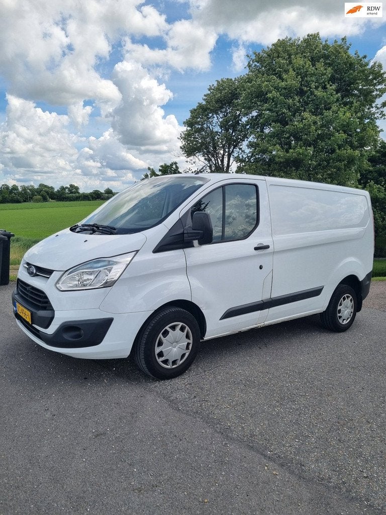 Ford Transit Custom 310 2.2 TDCI L1H1 Airco, Cruise, 3 Zitpl, Auto's, Euro 5, Gebruikt, Zwart, 4 cilinders