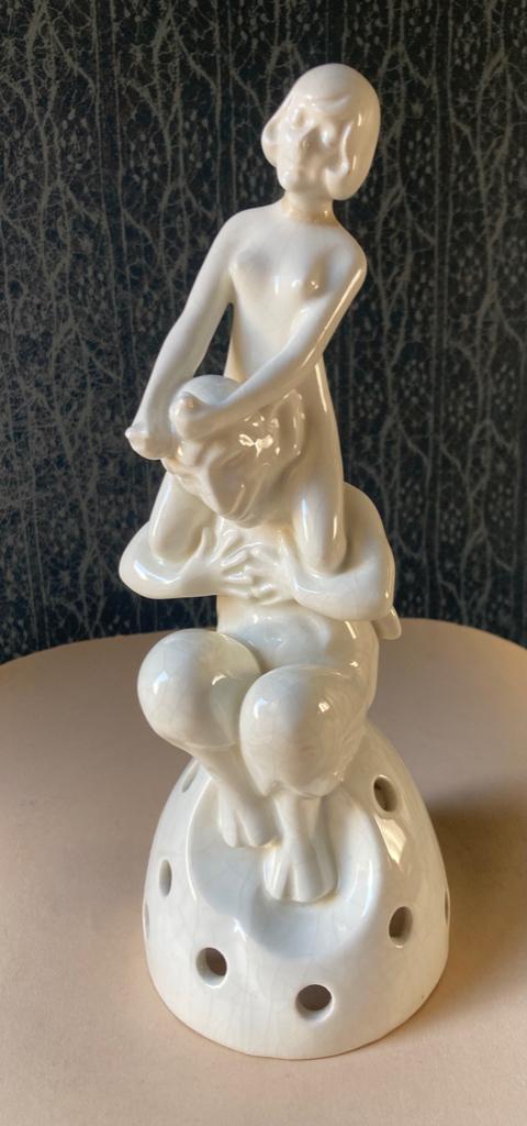 Sater met jong vrouw, (Roland Paris), Antiek en Kunst, Antiek | Keramiek en Aardewerk, Ophalen of Verzenden