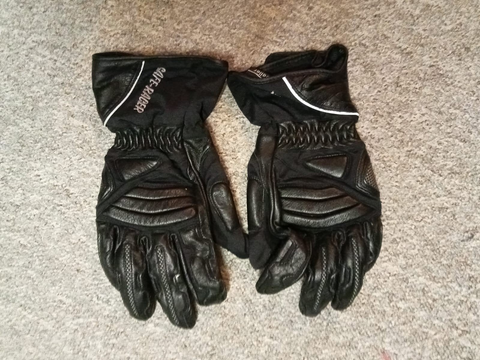 Motorhandschoen klein.Plus niergordel., Ophalen of Verzenden, Tweedehands, Handschoenen