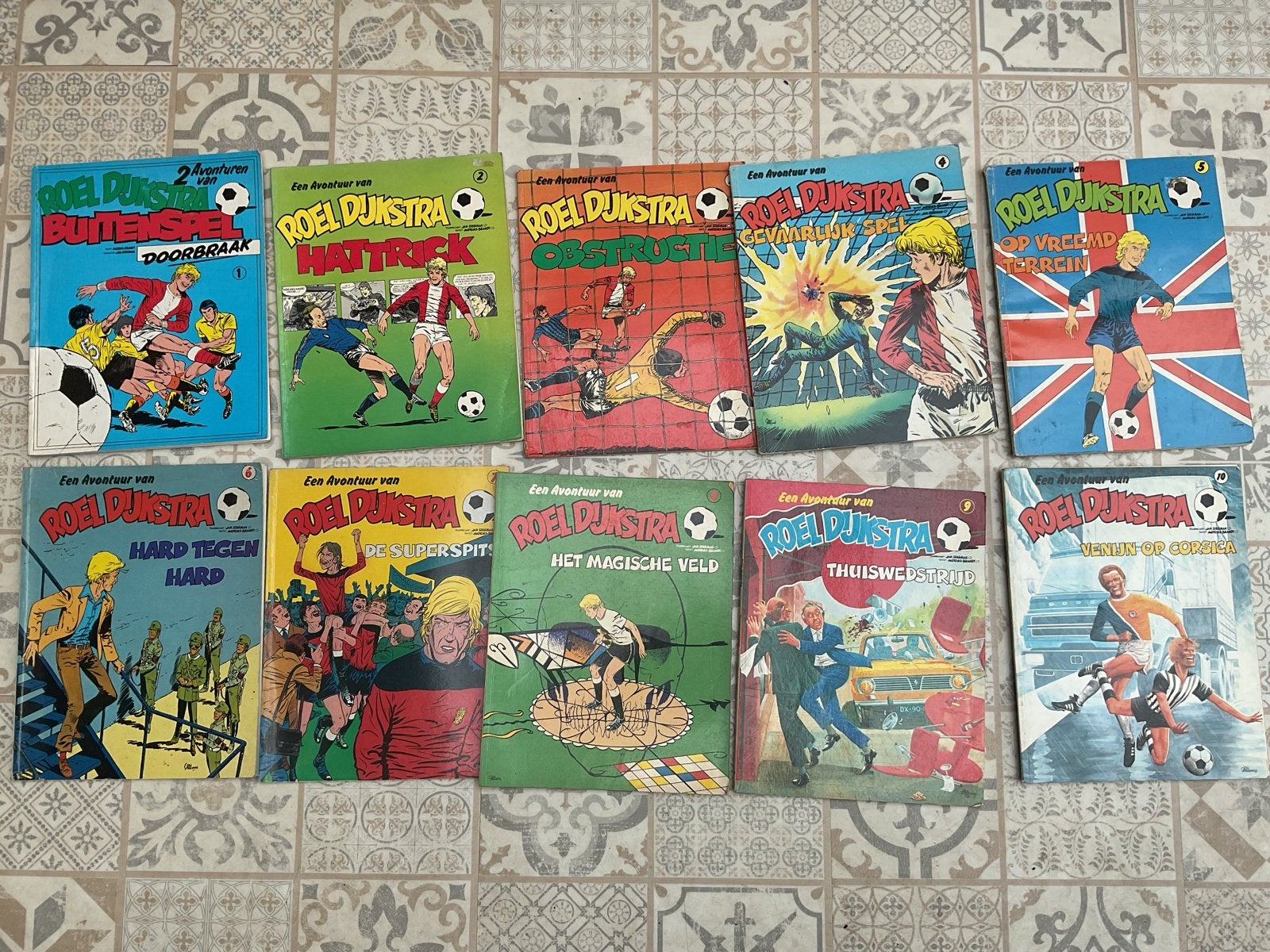 Roel Dijkstra stripboeken - deel 1 t/m 10, Complete serie of reeks, Ophalen of Verzenden, Gelezen