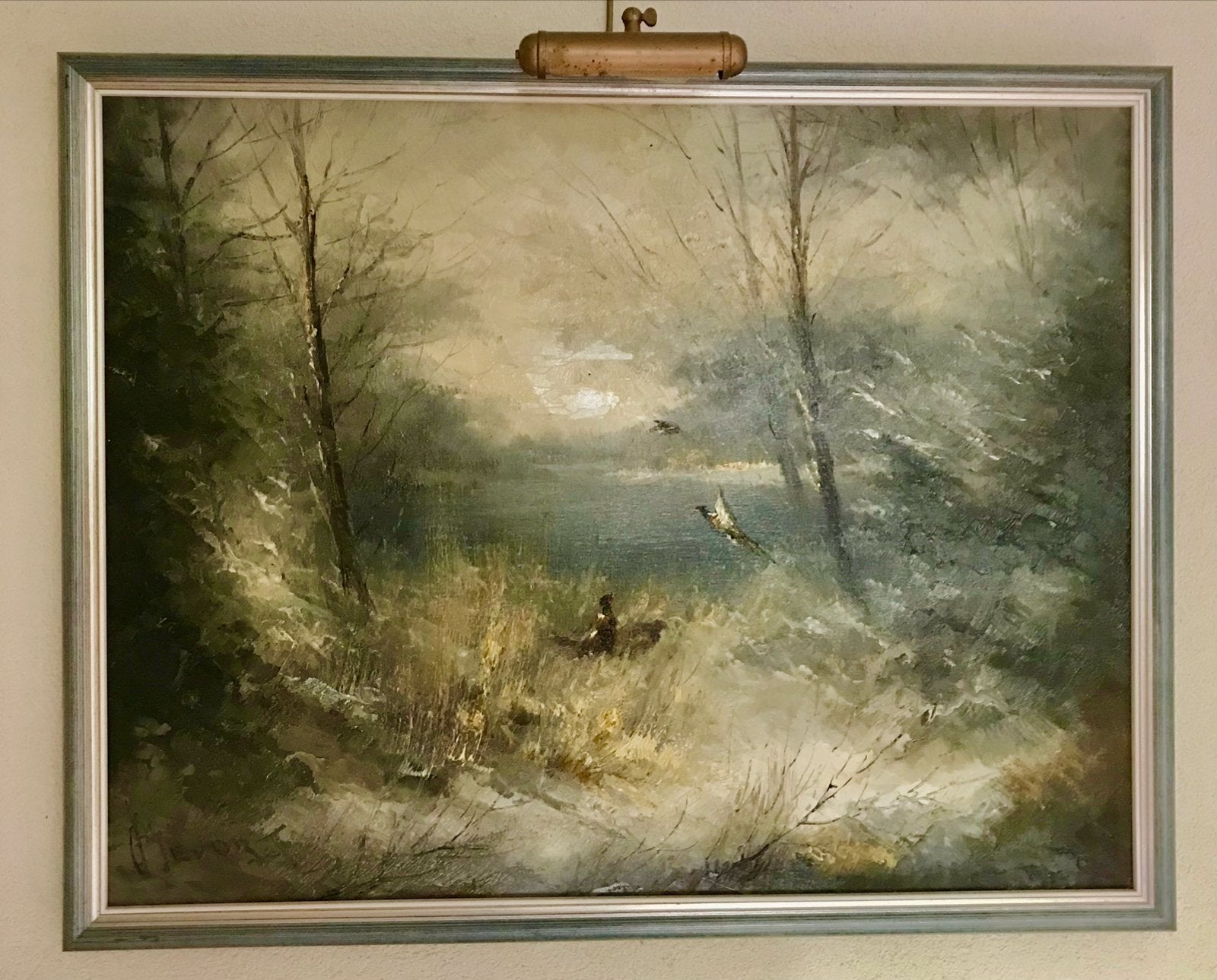 Bevort olieverf schilderij , collega Peter brouwer, Ophalen of Verzenden