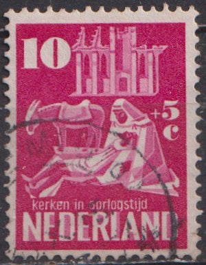Kerken in oorlogstijd No.559 O. ADV. no.55 M., Postzegels en Munten, Verzenden, Na 1940, Gestempeld