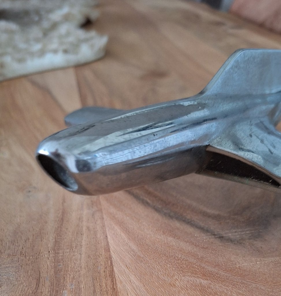 Verchroomd motorkapornament, hood ornament Ford Fairlane., Ophalen of Verzenden, Gebruikt, Auto's
