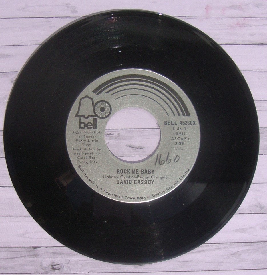 David Cassidy - Rock Me Baby (7 inch vinyl single) (2), Cd's en Dvd's, Gebruikt, 7 inch, Ophalen of Verzenden, Pop
