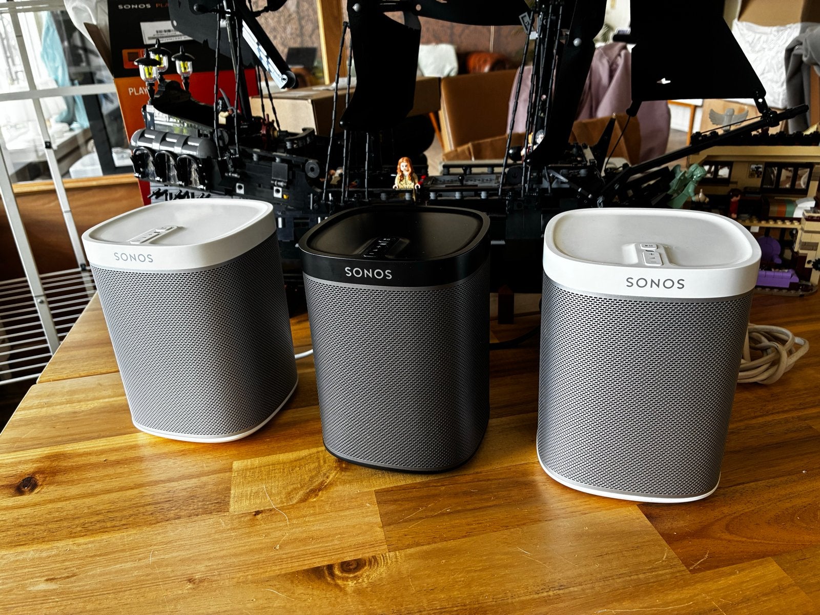 3x Sonos Play 1 speakers in goede staat, Audio, Tv en Foto, Luidsprekers, WiFi, Ophalen of Verzenden, Zo goed als nieuw, Sonos
