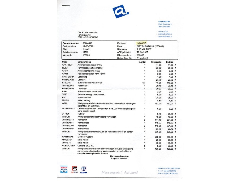 Fiat Ducato H2 L2 (1063254), Chemisch toilet, Kluisje, Tot en met 2, 5 tot 6 meter