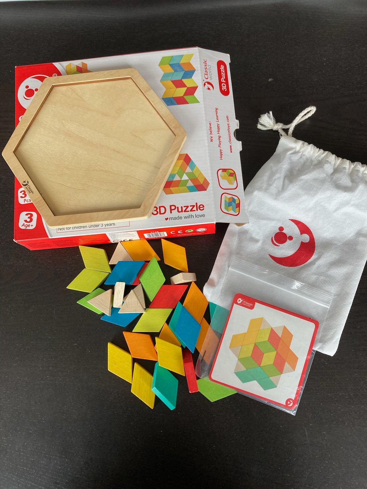 3D houten Puzzel, Ophalen of Verzenden, Zo goed als nieuw