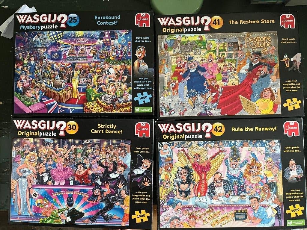 Wasgij puzzels 5x, Ophalen, 500 t/m 1500 stukjes, Zo goed als nieuw, Legpuzzel