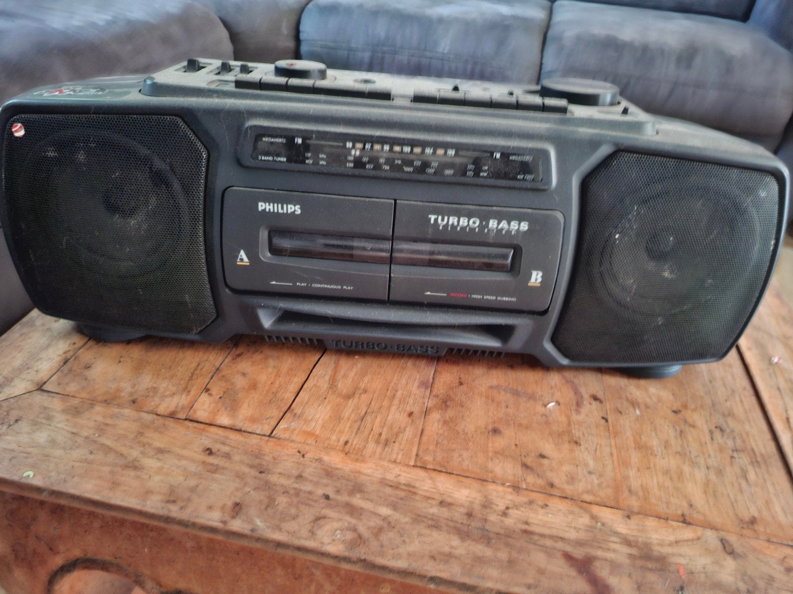 Philips radio cassette ghetto blaster, Audio, Tv en Foto, Ophalen of Verzenden, Gebruikt