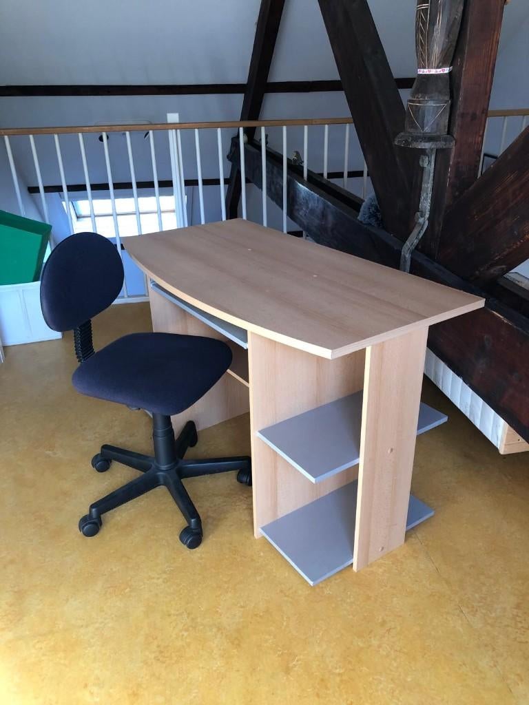 bureautje + stoel, Gebruikt, 120 cm, 65 cm, Overige merken