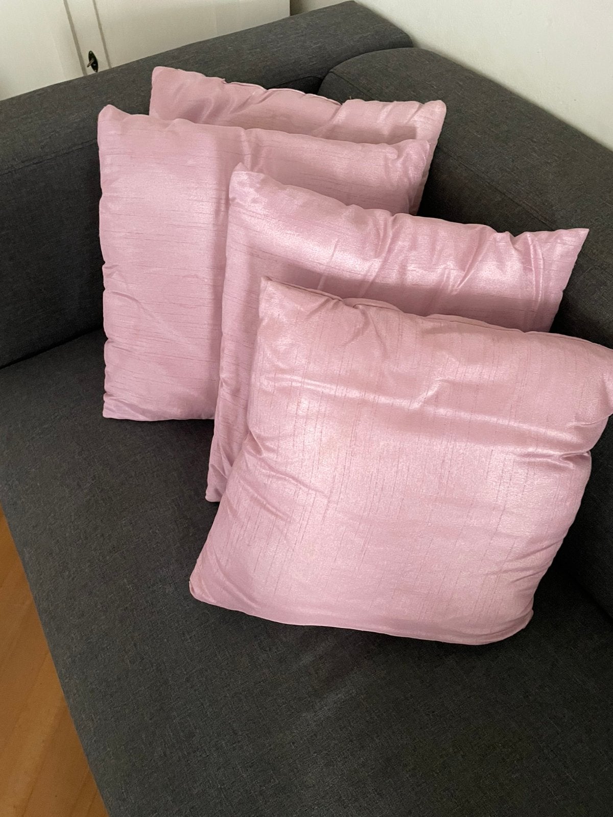 Vier nieuwe roze kussens, Ophalen of Verzenden, Nieuw, Roze, Vierkant