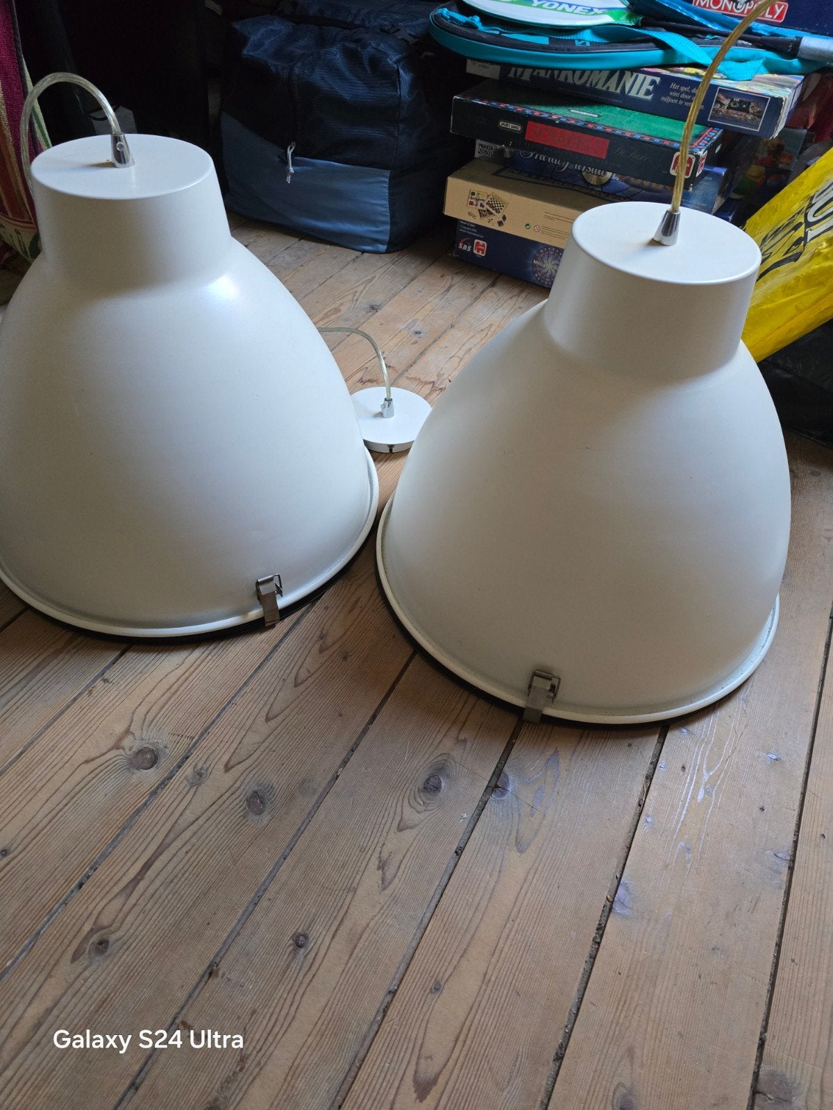 2x Ranex Hanglampen E27 - Industrieel Design, Zo goed als nieuw, Metaal, Industrieel, E27 (groot)