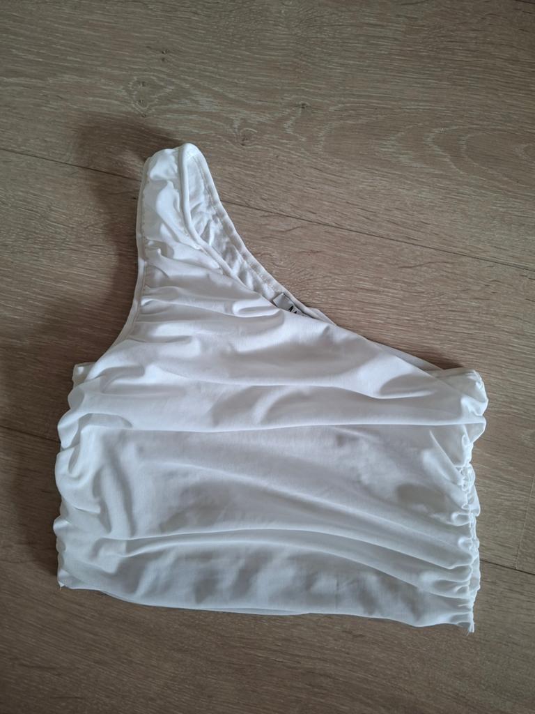 Naked one shoulder top maat S, Naked, Wit, Ophalen of Verzenden, Zo goed als nieuw
