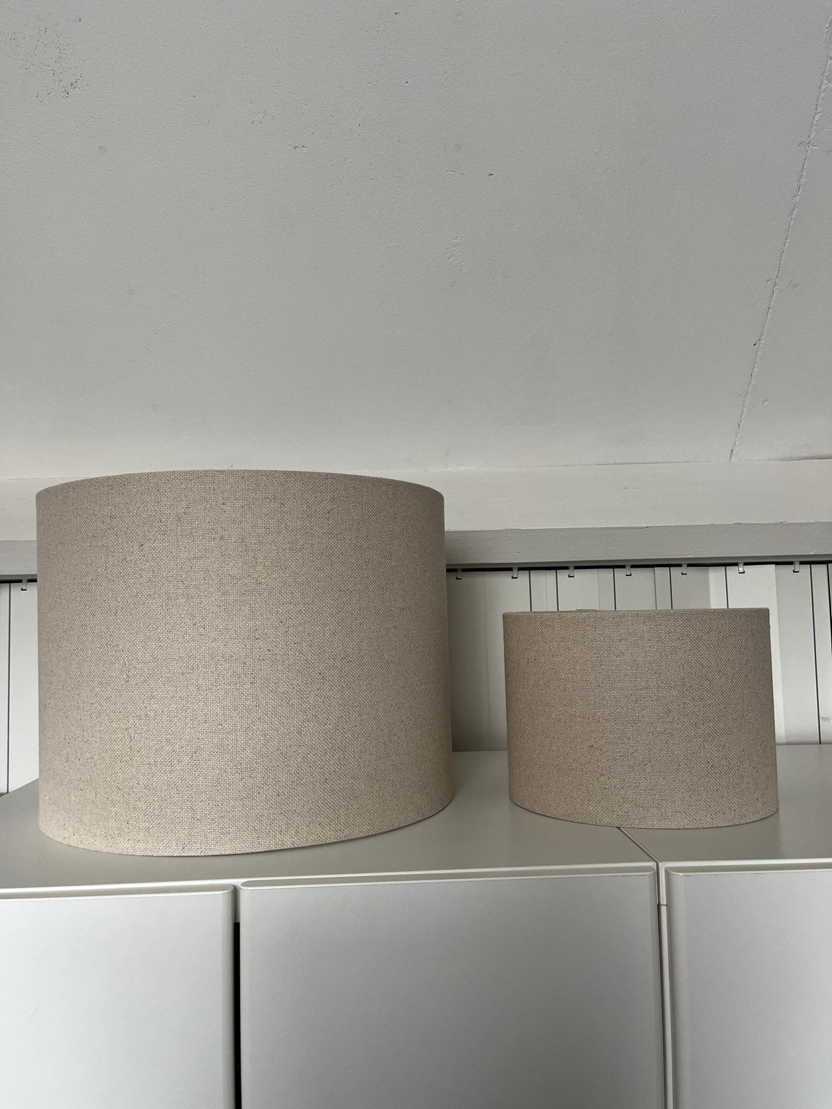Set lampenkappen leenbakker, Ophalen, Tafellamp, Beige, Rond