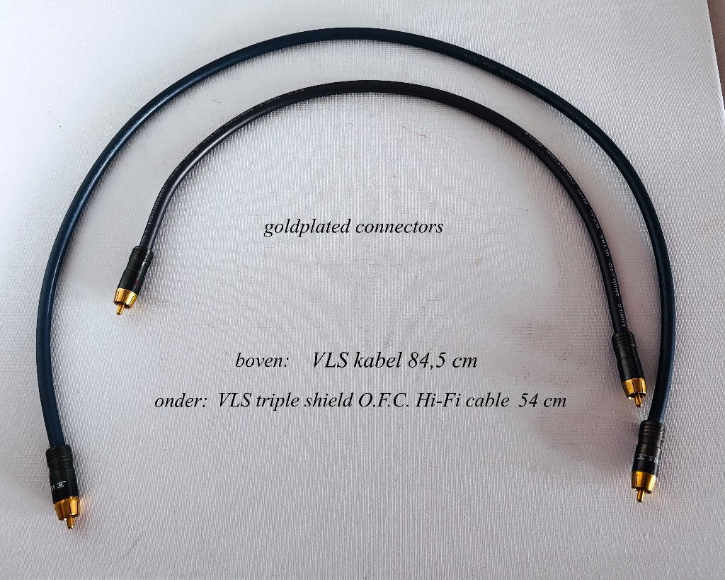 VLS kabels V.L.S. Goldplated connnector € 15 p/s samen € 20, Audio, Tv en Foto, Audiokabels en Televisiekabels, Ophalen, Refurbished