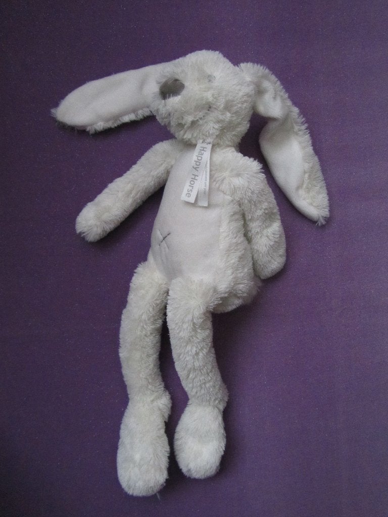HAPPY HORSE Knuffel KONIJN RICHIE. 38 CM. WIT  **Nieuw**, Happy Horse, Ophalen of Verzenden, Met label, Middelgroot (20 tot 80 cm)
