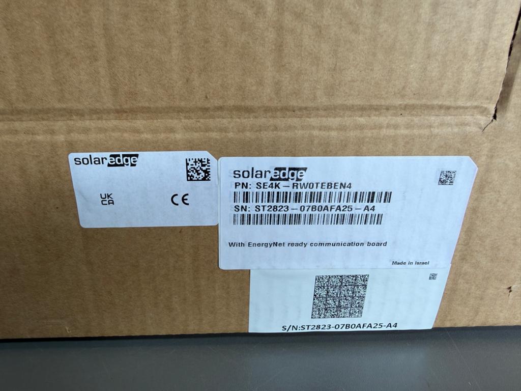 SolarEdge SE4K-RW0TEBEN4 Omvormer met EnergyNet, Ophalen of Verzenden, Nieuw