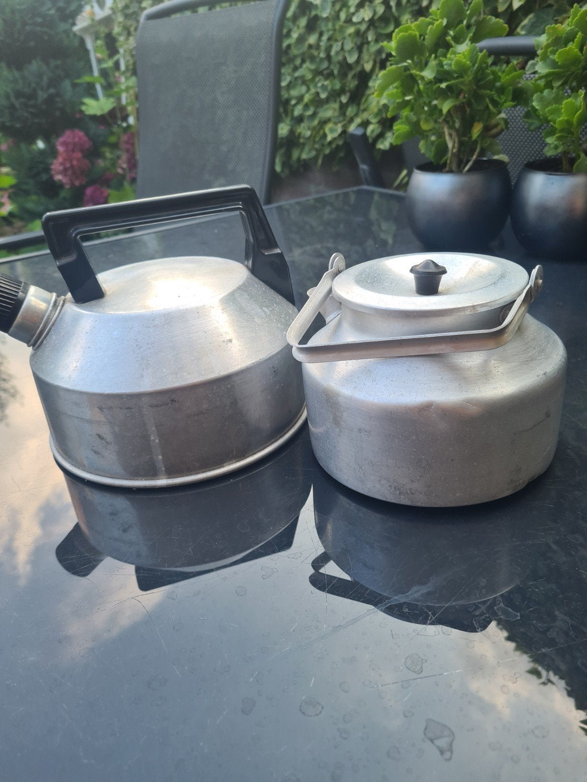 vintage fluitketel met theepotje, Huis en Inrichting, Ophalen of Verzenden