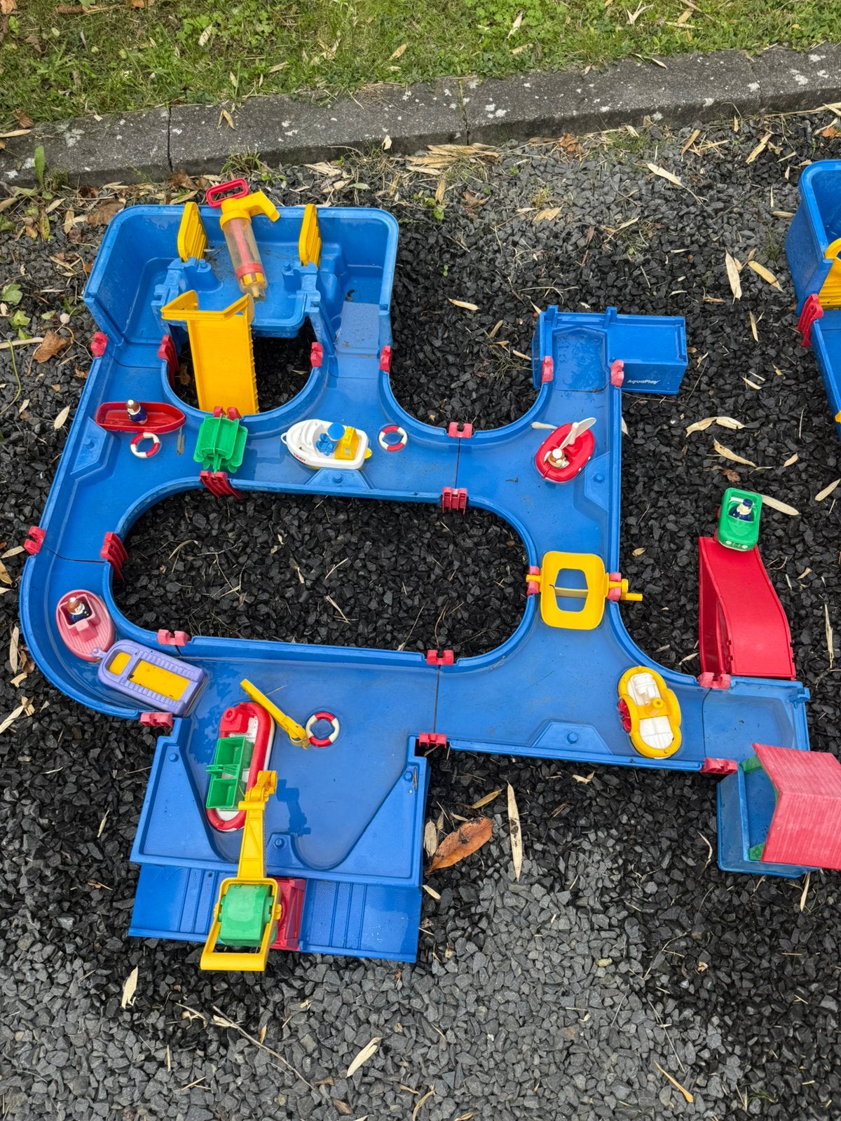 Aquaplay waterbaan met bootjes en poppetjes, Ophalen of Verzenden, Gebruikt