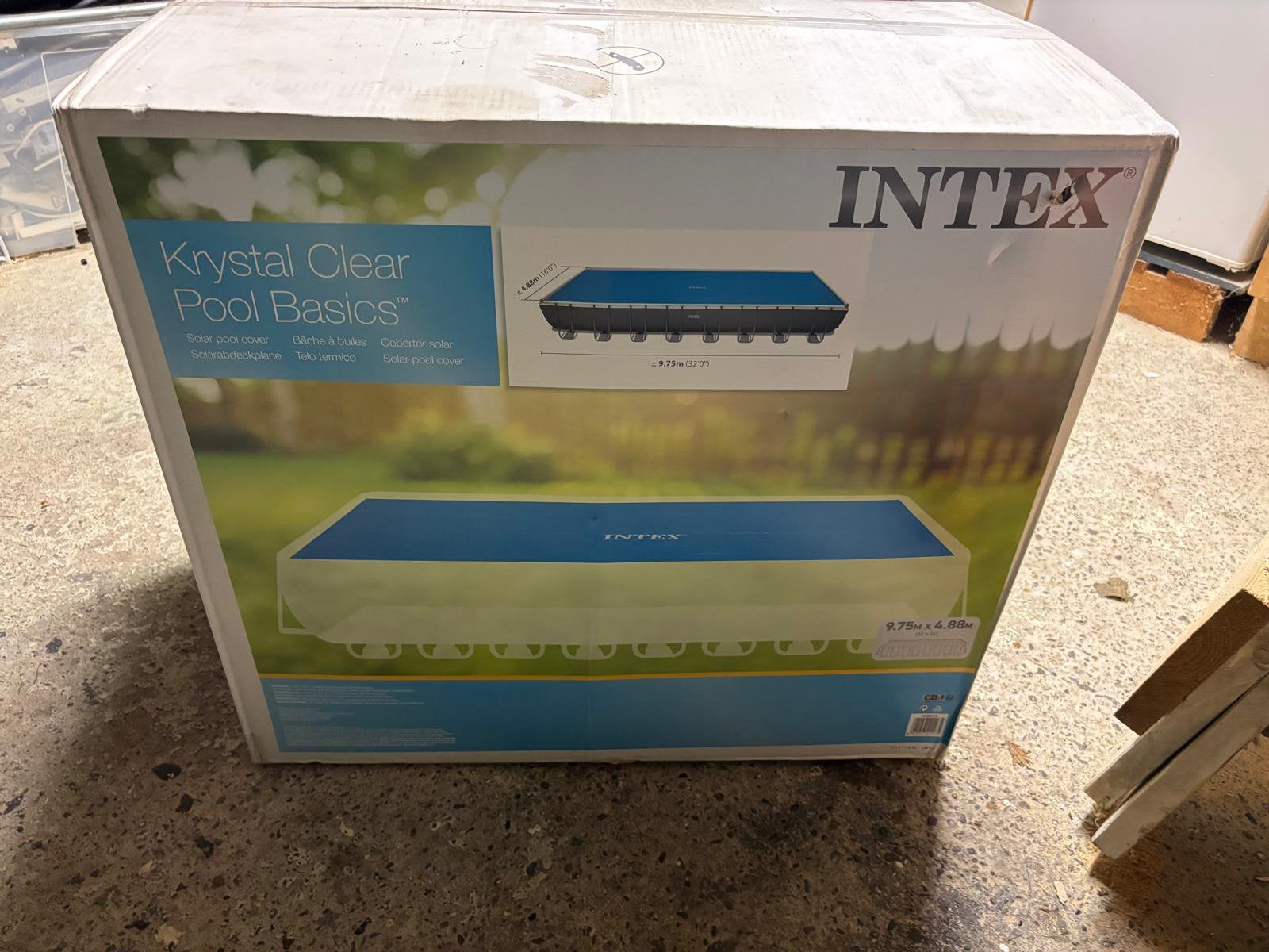 Intex solar noppenfolie zwembad afdekzeil 975x488, Ophalen, Nieuw, Afdekzeil