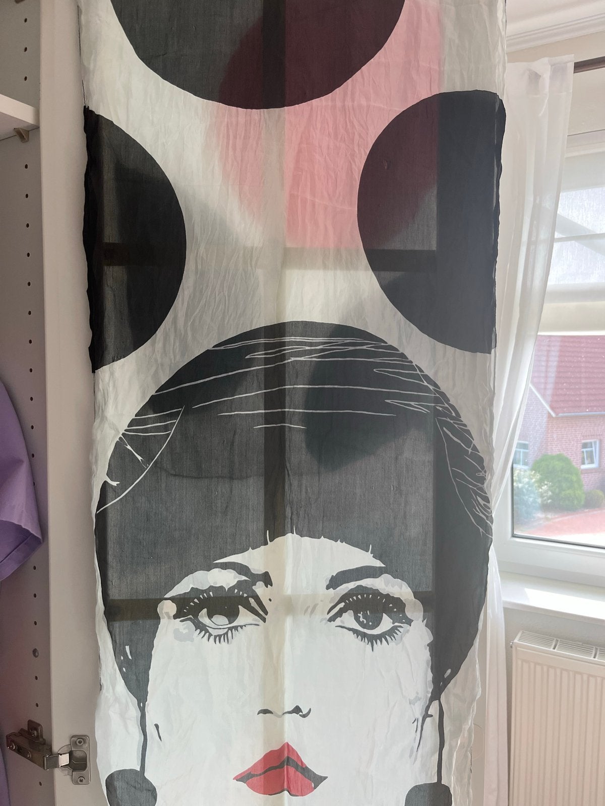 Decoratieve sjaal met stippen, Verzenden, Zo goed als nieuw, Sjaal