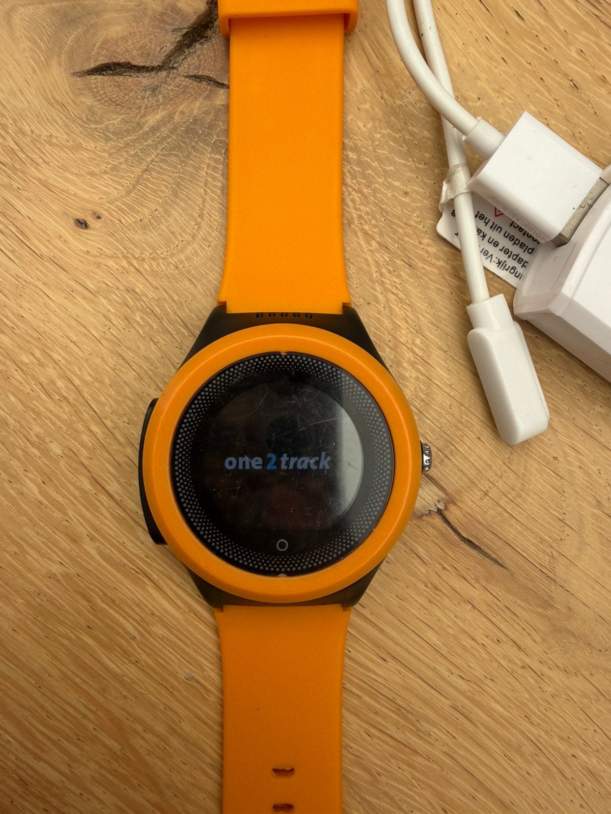 One2track horloge, Ophalen of Verzenden, Gebruikt, Oranje, Jongen of Meisje