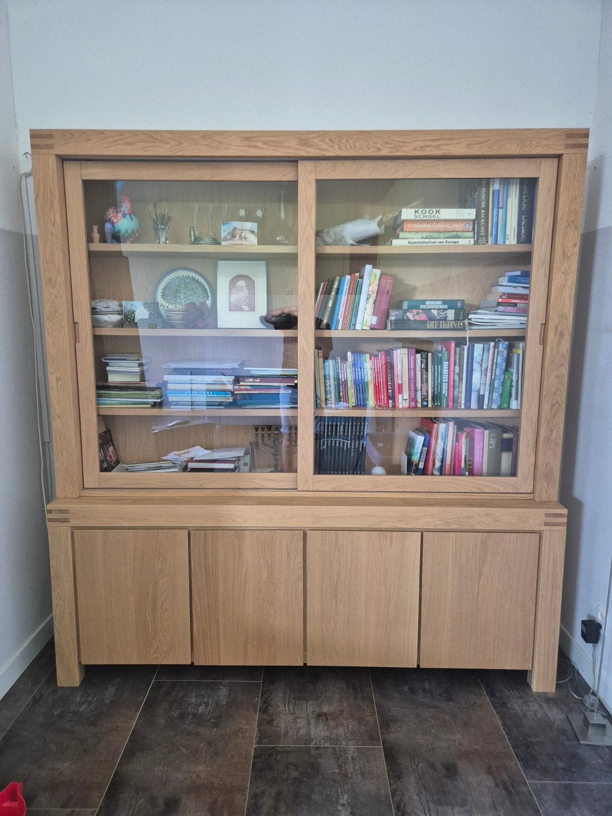 Buffetkast Clear van Goossens - Eikenhout, Glas, Met deur(en), 100 tot 150 cm, 200 cm of meer