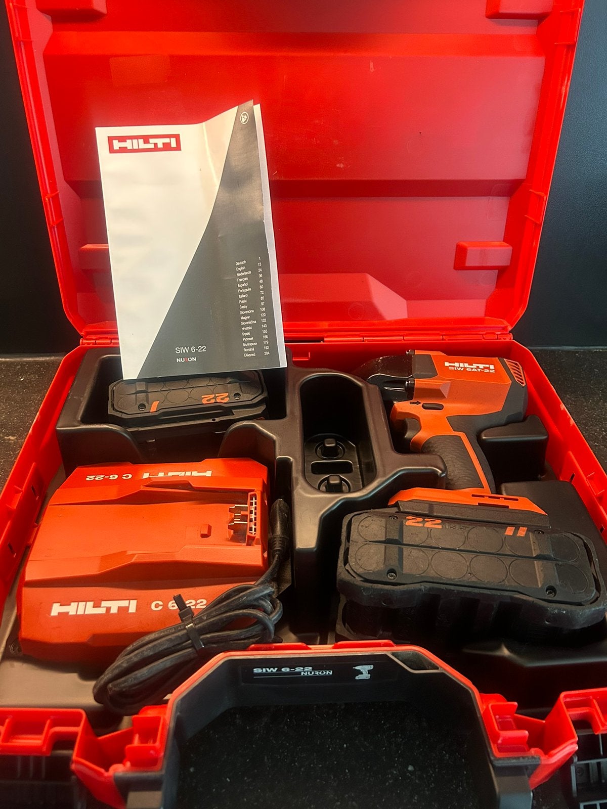 Hilti Nuron SiW 6-22 slagmoer set, Ophalen of Verzenden, Gebruikt