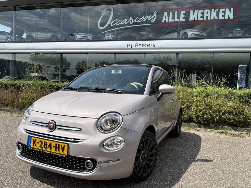 Fiat 500 1.2 Star Powder Pink Glazen panoramadak - Climate c, Voorwielaandrijving, Gebruikt, 4 cilinders, 4 stoelen