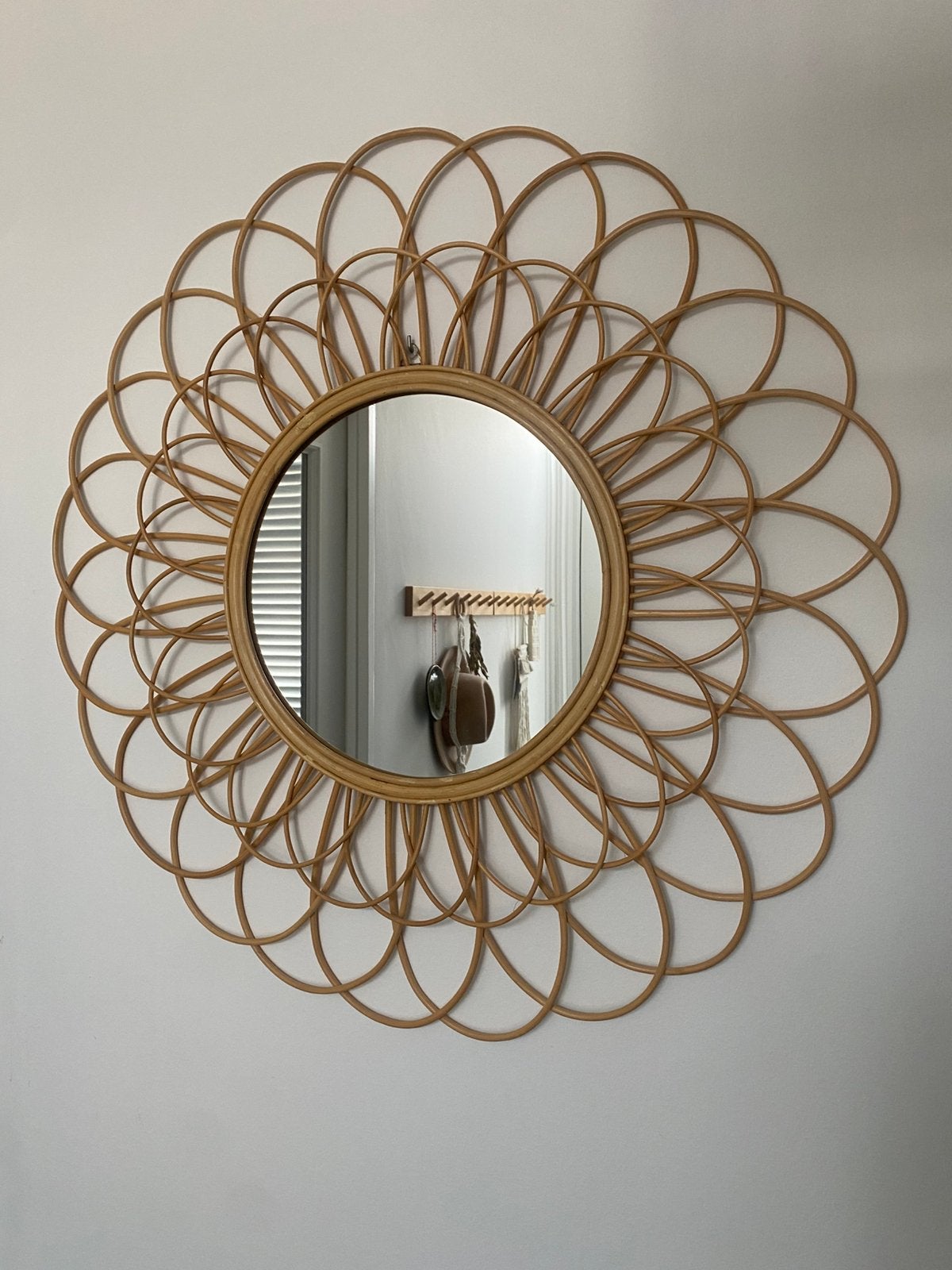 Wandspiegel, Huis en Inrichting, Woonaccessoires | Spiegels, Ophalen, Zo goed als nieuw, Rechthoekig, Minder dan 100 cm