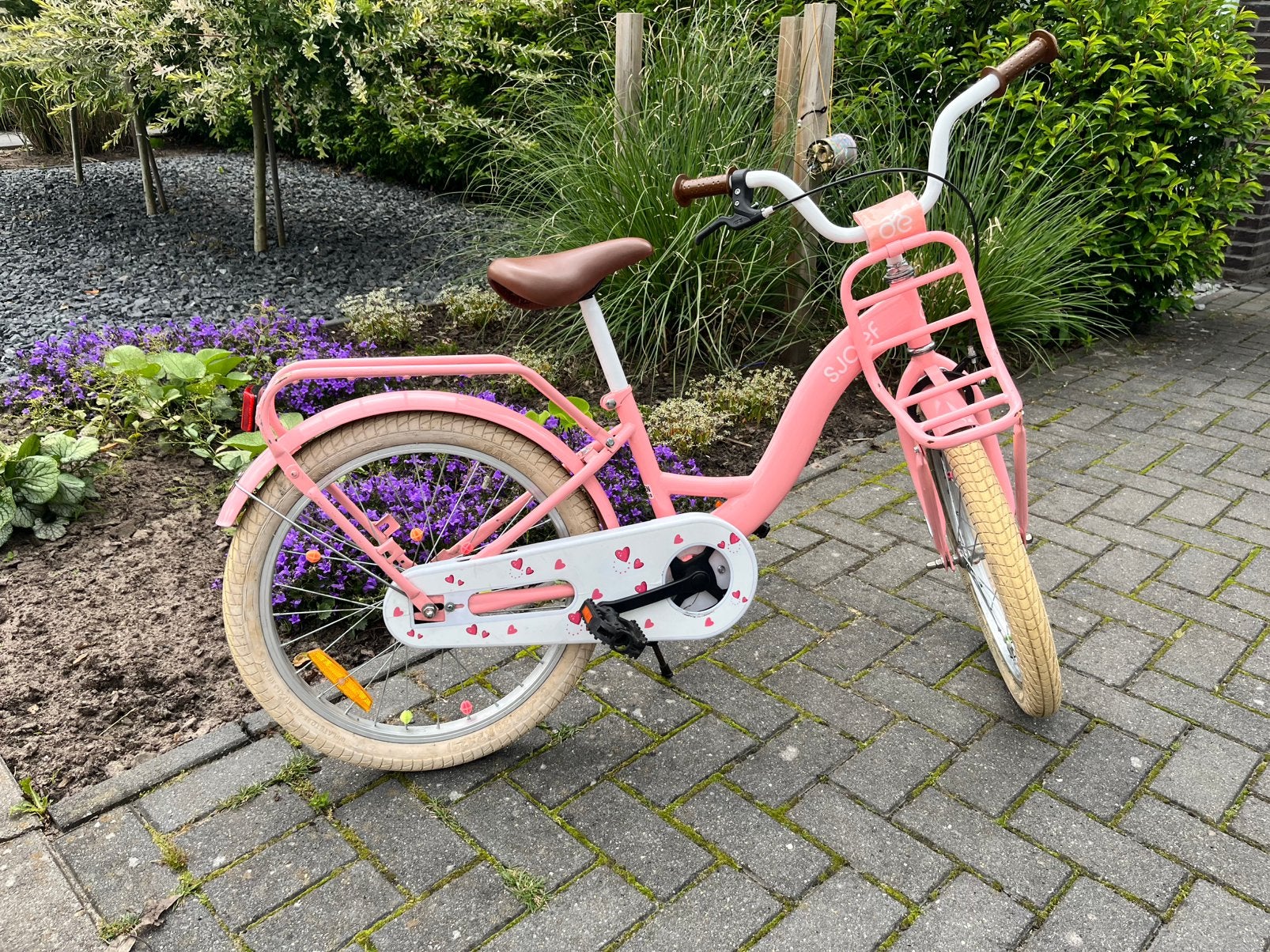 Kinder fiets 16 inch, Ophalen, Terugtraprem, Gebruikt, Handrem