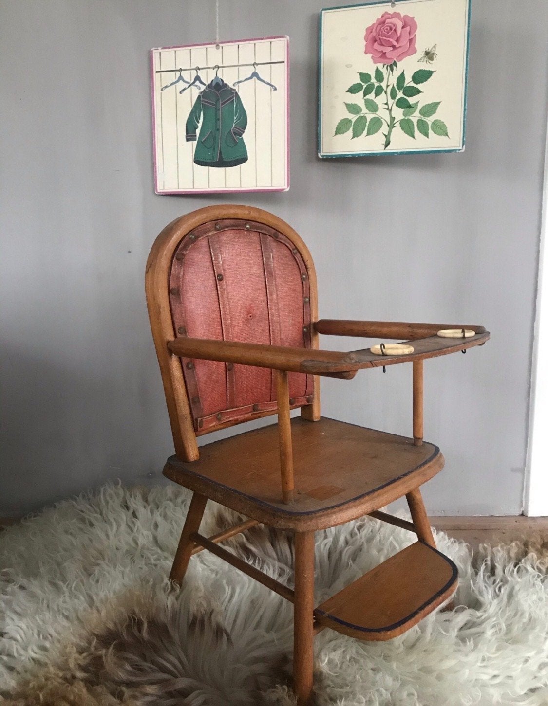 Vintage houten poppenstoeltje Torck, Ophalen