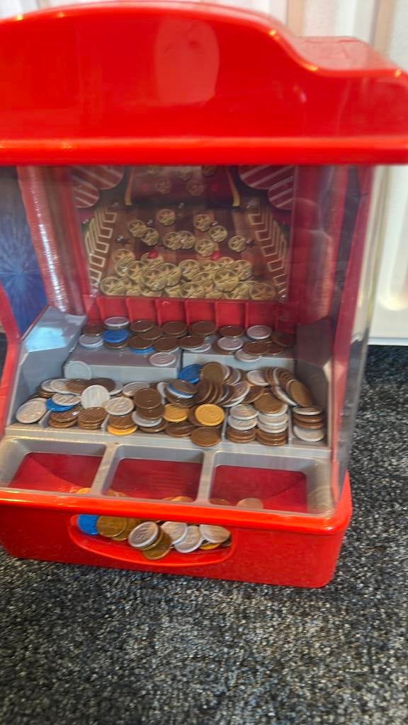 Coin pusher, Verzamelen, Automaten | Gokkasten en Fruitautomaten, Overige munten, Ophalen, Gebruikt