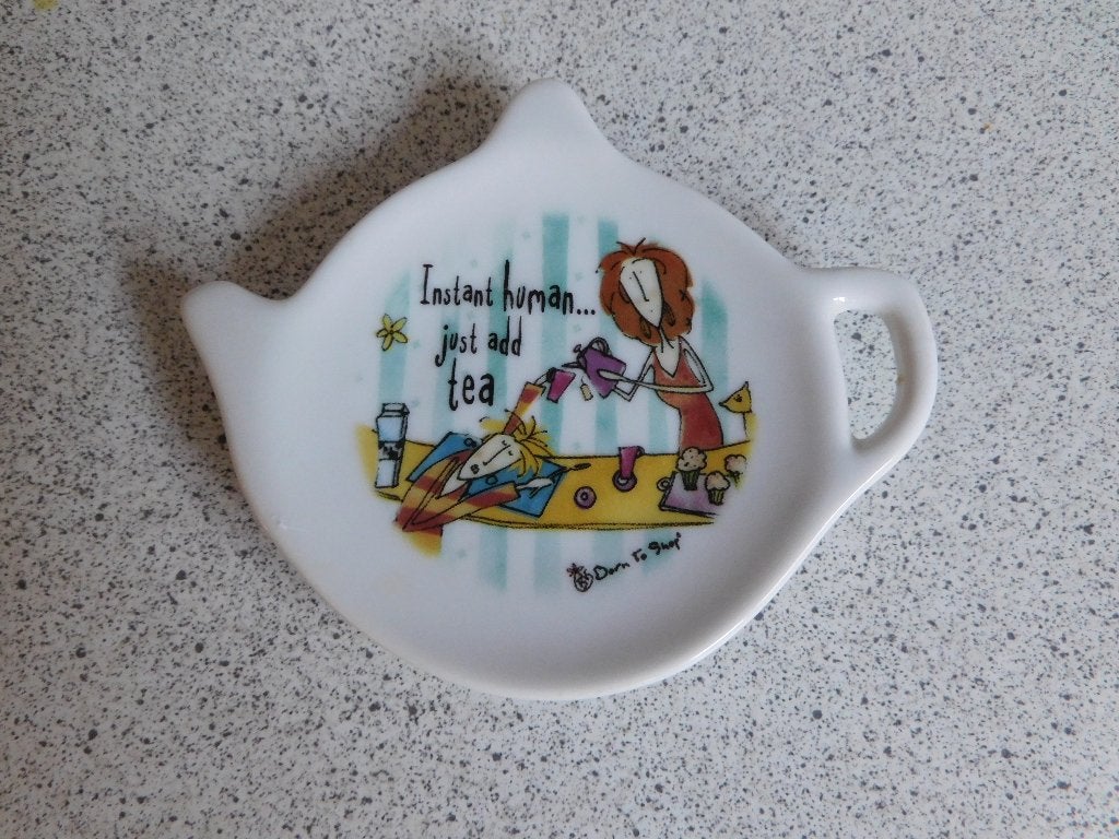 Tea tip Born to Shop Johnson Brothers, Ophalen of Verzenden, Zo goed als nieuw, Overige stijlen, Kop(pen) en/of Schotel(s)