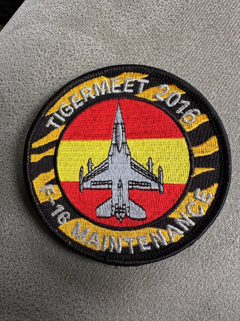 Tigermeet 2016 F-16 patch, Ophalen of Verzenden, Gebruikt, Patch, Badge of Embleem