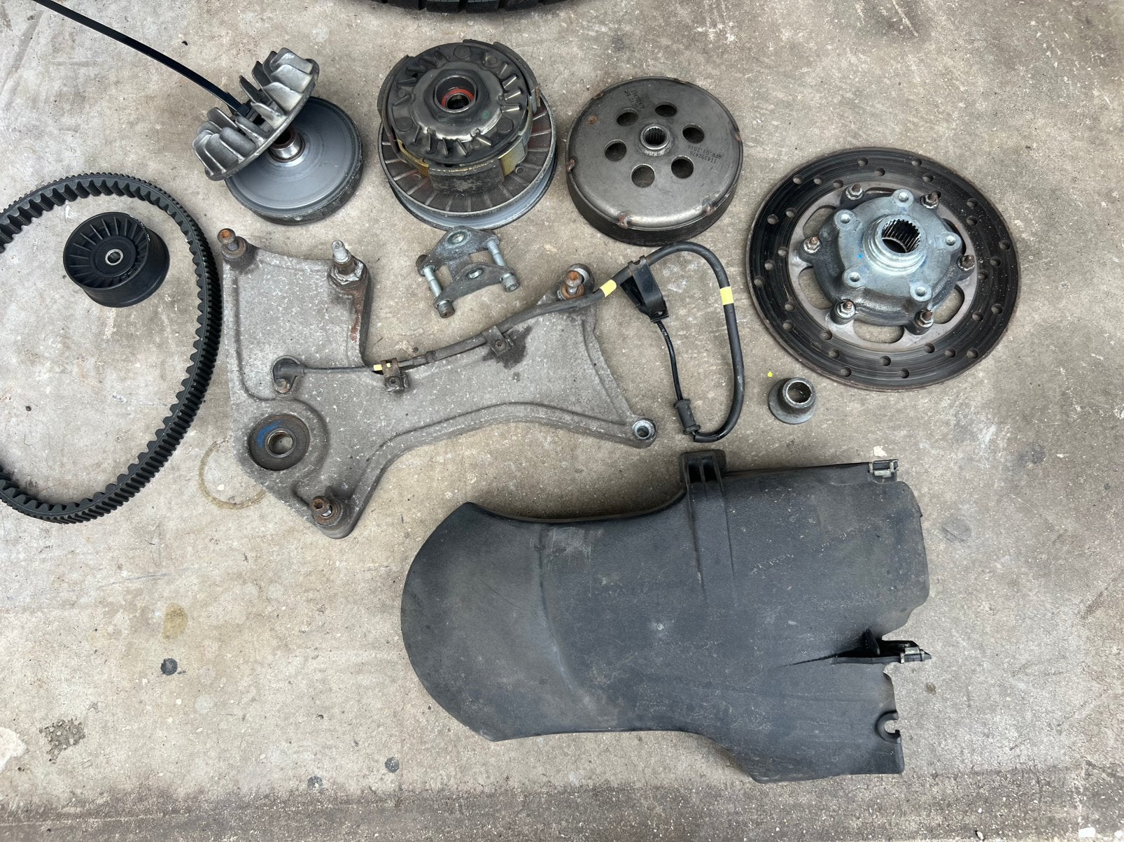 Onderdelen Vespa GTS 300 Piaggio MP3 vario koppeling brace, Ophalen of Verzenden, Vespa, Onderdelen, GTS